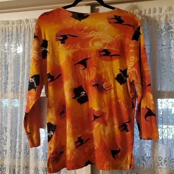 Jane Ashley Plus Size Halloween Top Size 1X NWT - Picture 4 of 4